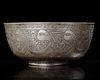 A SAFAVID ENGRAVED COPPER ALLOY BOWL, 17TH CENTURY