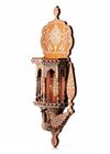 AN INDIAN BONE-INLAID HARDWOOD WALL SHRINE (MANDIR), LATE 19TH CENTURY