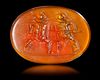 A ROMAN INTAGLIO WITH TWO GLADIATORS, 1ST CENTURY AD