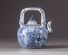 A Chinese blue and white wine-pot with cover