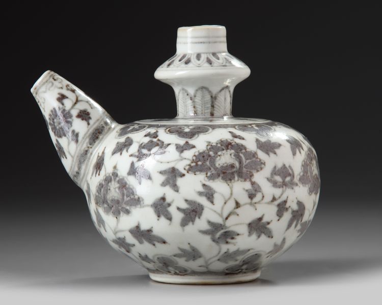 A CHINESE COPPER RED KENDI, MING DYNASTY OR LATER (1368-1644)