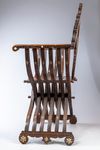 An Islamic mother-of-pearl inlaid wood chair
