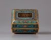 A CHINESE CLOISONNÉ ENAMEL 'ISLAMIC MARKET' BOX AND COVER, CHINA, 19TH CENTURY