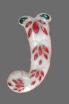 A Mughal dagger hilte with stone inlay