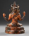 A CHINESE BRONZE FIGURE OF AVALOKITESHVARA – 19TH CENTURY