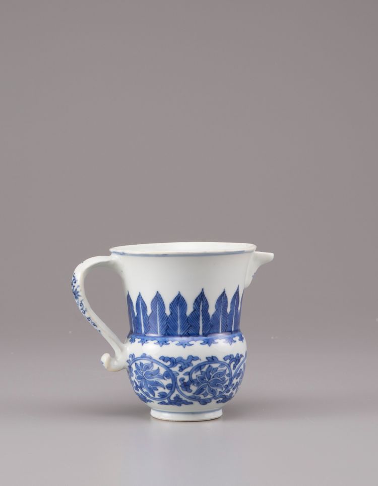 A Chinese blue and white milk jug
