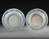 A PAIR OF CHINESE BLUE-AND-WHITE DISHES, MING DYNASTY (1368-1644)