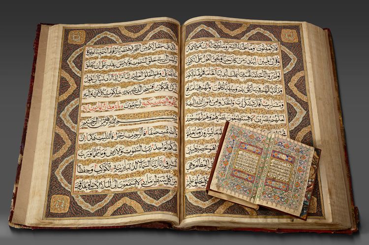 A LARGE ILLUMINATED QURAN, NORTH INDIA, KASHMIR, 19TH CENTURY