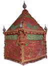 AN OTTOMAN METAL-THREAD EMBROIDERED MAHMAL COVER MADE BY ORDER OF SULTAN ABDULHAMID II, EGYPT, LATE 19TH CENTURY