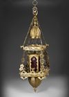 A GILT BRONZE MOSQUE LAMP, OTTOMAN EARLY 19TH/20TH CENTURY