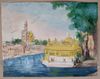 VIEWS OF THE GOLDEN TEMPLE AT AMRITSAR EUROPEAN SCHOOL, 19TH CENTURY