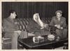 A COLLECTION OF SIX PHOTOGRAPHS ABOUT  THE SAUDI ARMY COMMANDERS, OFFICERS AND SOLDIERS AND THEIR RELATION WITH EGYPT IN 1950s 