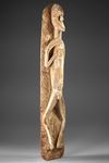 Asmat carving collected by Jac Hoogerbrugge in the 1960’s or 1970’s. Carved on both sides.