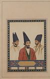 A QAJAR GROUP PORTRAIT, PERSIA, 19TH CENTURY