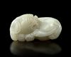 A CHINESE JADE CARVING LION, 19TH CENTURY