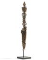 A Mongolian copper and bronze ritual dagger, phurbu