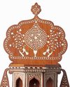 AN INDIAN BONE-INLAID HARDWOOD WALL SHRINE (MANDIR), LATE 19TH CENTURY