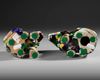 A PAIR OF CHINESE SANCAI GLAZED DOGS, 18TH CENTURY