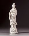 A blanc de chine Dehua Guanyin figure