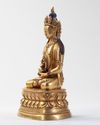 A CHINESE ZANABAZAR-STYLE GILT BRONZE AMITAYUS
