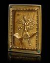 A LARGE ROCK CRYSTAL PLAQUE, ENGRAVED AND MOUNTED IN A GOLD AND SILVER FRAME, LATE 2ND - EARLY THIRD CENTURY A.D.