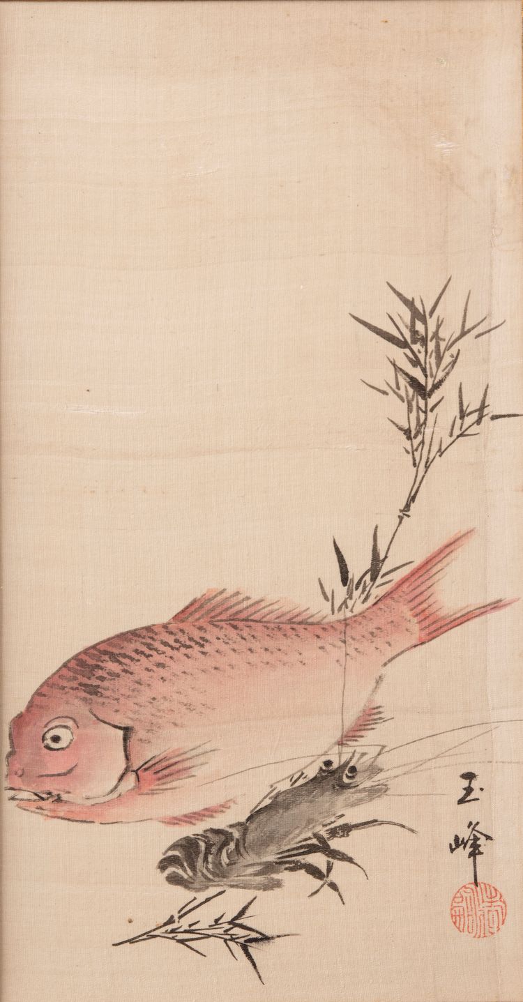 A Chinese painting on silk