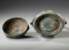 A CHINESE BRONZE RITUAL WINE VESSEL AND COVER, HAN DYNASTY OR LATER