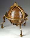 A BRASS CELESTIAL GLOBE, SIGNED BY AL-ISKANDERANI, INDIA, 19TH CENTURY
