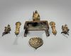 A Chinese gilt bronze Buddhist votive group