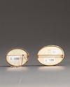 Two Cantonese carved ivory oval brooches