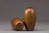 A pair of Japanese bronze vases