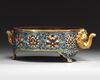 A CHINESE CLOISONNE ENAMEL TRIPOD CENSER, QING DYNASTY (1644-1911)