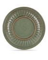A CHINESE LONGQUAN CELADON MOULDED DRAGON DISH, MING DYNASTY (1368-1644)