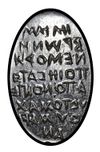 A ROMAN GREEN MOTTLED JASPER MAGICAL GNOSTIC INTAGLIO WITH ANUBIS SEATED, CIRCA 3RD-4TH CENTURY A.D.