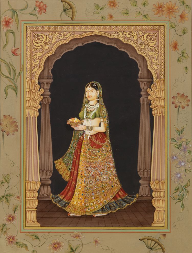 A PORTRAIT OF A MUGHAL PRINCESS,19TH-20TH CENTURY
