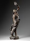 A LARGE BRONZE STATUE, 'ESMERALDA', BY EUGENE MARIOTON (1854-1933)