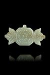 A MUGHAL JADE AND GEM SET PENDANT, INDIA, 19TH CENTURY