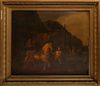 ARNOLDUS LAMME (1771-1856), SOLDIERS WITH THEIR HORSES, OIL ON PANEL