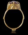 A CARNEIT SEAL GOLD RING