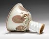 A CHINESE WHITE GLAZED STEM CUP, MING DYNASTY (1368-1644)