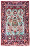 A PERSIAN KASHAN RUG, LIGHT BLUE  BACKGROUND, CA. 1920