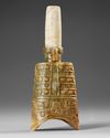 A CHINESE JADE ARCHAISTIC BELL, QING DYNASTY (1644-1912)