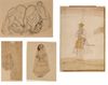 AN INDIAN COLLECTION OF FOUR DRAWINGS, INDIA, 18TH CENTURY