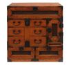 A Japanese transparent shunkei-lacquered ledger chest (chodansu)