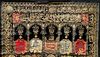 AN OTTOMAN METAL-THREAD CURTAIN OF THE HOLY KAABA DOOR (BURQA)