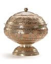 A MALAY SILVER BOWL WITH COVER, 19TH CENTURY