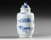 A CHINESE BLUE AND WHITE JAR WITH COVER, KANGXI PERIOD (1662–1722)