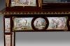 A FRENCH SECRETARY DESK WITH ENAMEL PLAQUES, LATE 19TH CENTURY