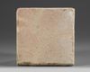 A MAMLUK SQUARE POTTERY TILE