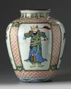 A Chinese wucai jar